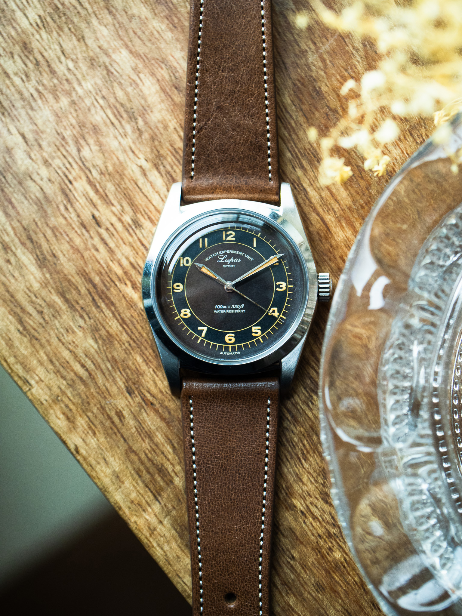 Lupas - Tropical Dial / Aged- Limited Edition / Metal Bracelet + Leather Strap Set / Pre-order / Delivery date – Mid of May 2026 - Image 11
